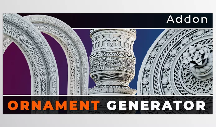 Asset – Ornament Generator Blender Addon by PeakDreams Studio Stanisław Ogarek – Download