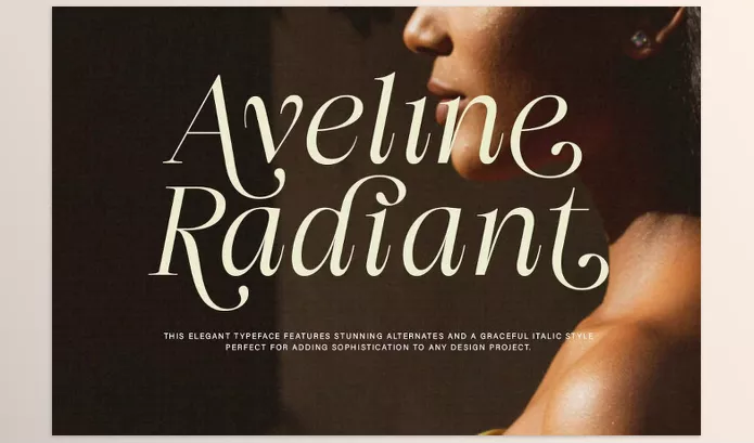 Font – Aveline Radiant Font by InkwellTypeCo – Download