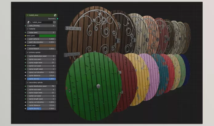 Blender Addon – hobbit door generator by Clemens Beute – Download