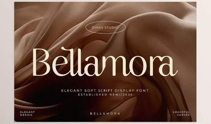 Font – Bellamora Aesthetic Script Font by Dikas Studio – Download