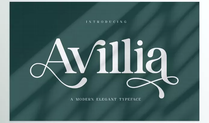 Font – Avillia Elegant Serif Font by Aqeel_Art – Download