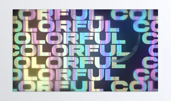 Plugin – Colorful Holo Typography by GrussGott – Download 57927214