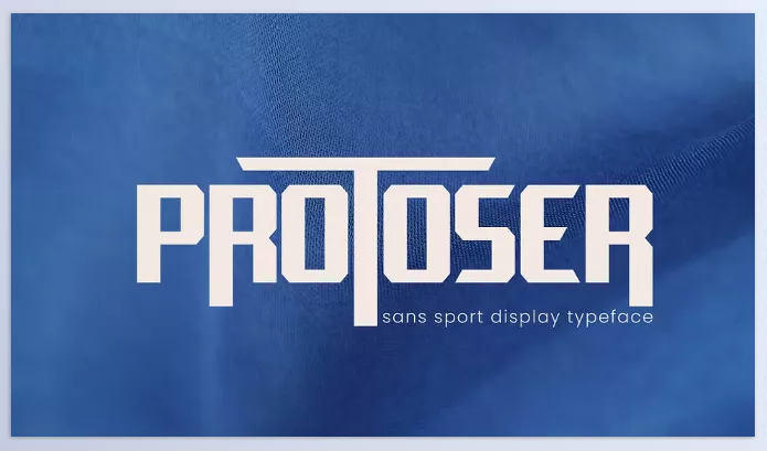 Font – Protoser Sports Font by Flawless And Co – Download