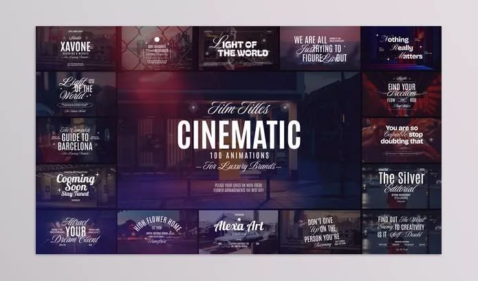 Plugin – 100 Cinematic Film Titles by ionestudio – Download 57975178