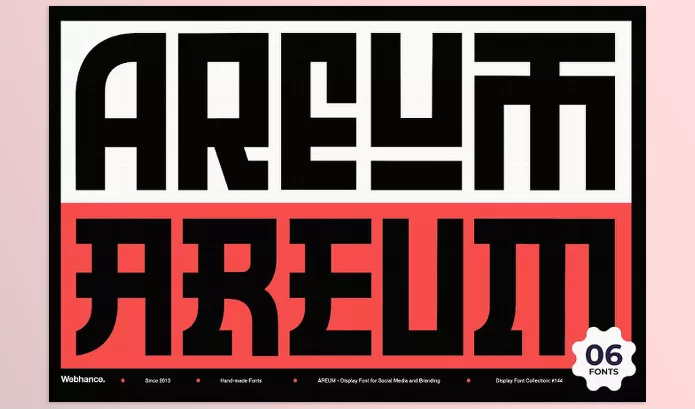 Font – AREUM Display Font by Webhance Studio – Download