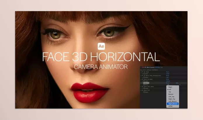 Plugin – Face 3D Horizontal Camera Animator by Premiumilk – Download 58088978