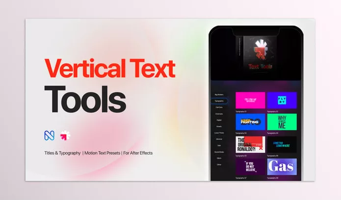 Asset – Vertical Text Tools Titles Typography Reels Call Outs by nitrozme – Download 58055756