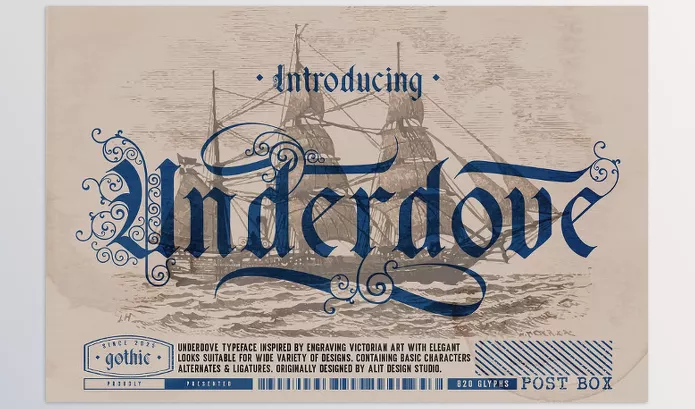Font – Underdove Typeface by alit design – Download