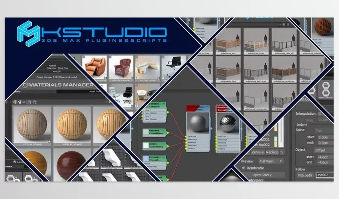 3Ds Max Asset – 3dsMax Plugins Collection by kstudio – Download