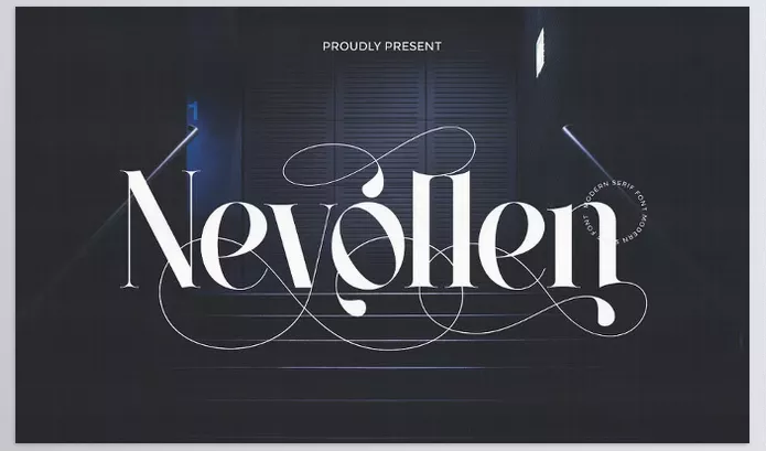 Font – Nevollen Modern Serif Font by Flawless And Co – Download