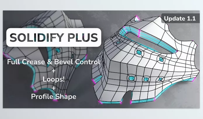 Asset – Solidify Plus Blender Addon by Nodes Interactive – Download