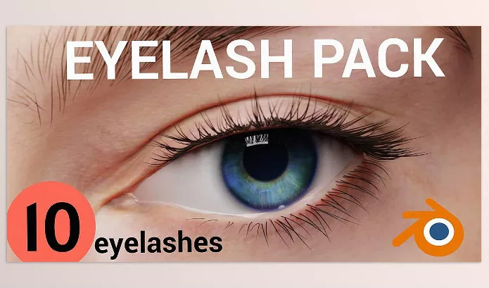 Blender Addon – Eyelash Pack by Nazar Noschenko – Download
