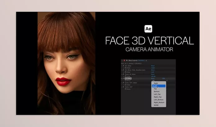 Plugin – Face 3D Vertical Camera Animator by Premiumilk – Download 58088287