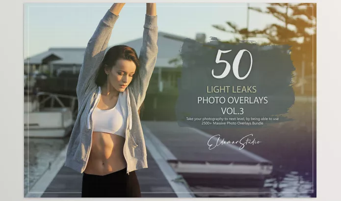 Asset – 50 Light Leaks Photo Overlays Vol. 3 by Artstation – Download