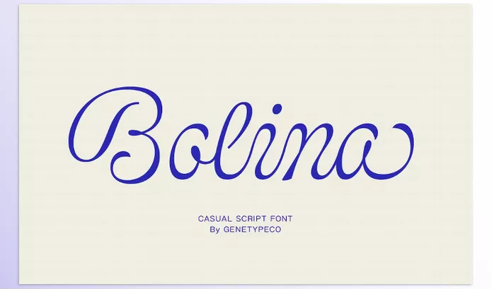 Font – Bolina Casual Script Font by Genetype – Download
