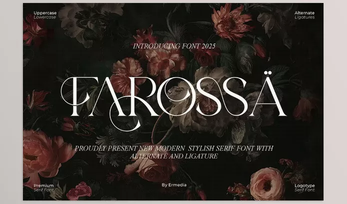 Font – Farossa Modern Elegant Serif Font by Ermedia Studio – Download