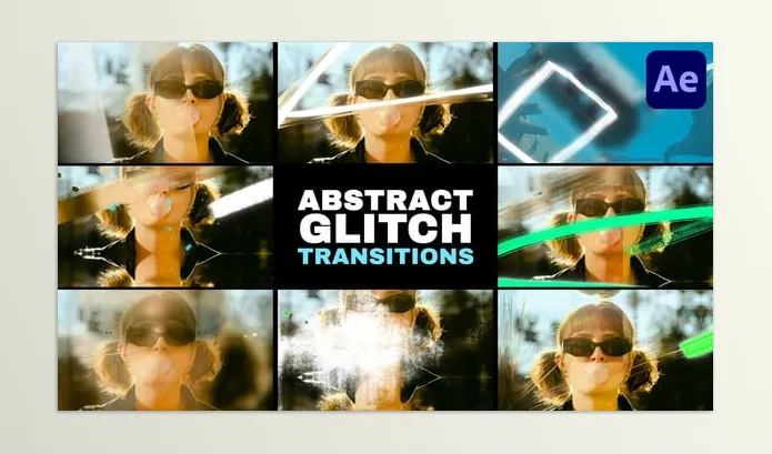 Asset – Abstract Grunge Glitch Seamless Transitions by MisterFlashAnimation – Download 58336165