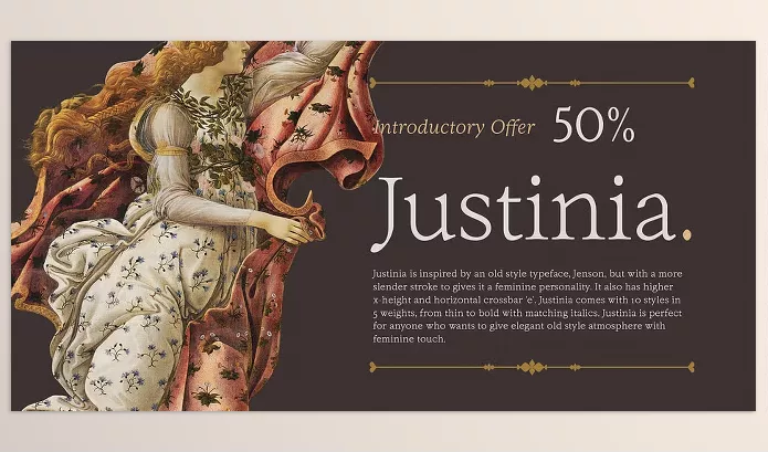 Font – Justinia Font Family 10xOTF by FontSpring – Download
