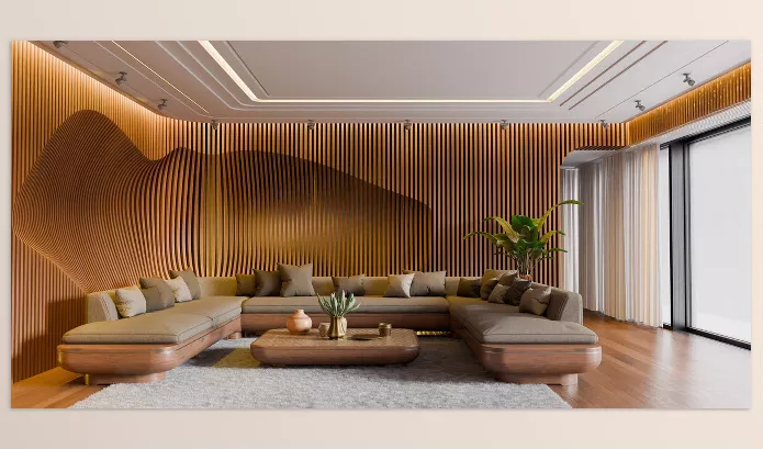 Blender Addon – Modern Organic Living Room by Davide Tirindelli – Download