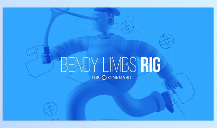 C4D Asset – Bendy Limbs Rig for Cinema 4D by eyedesyn – Download