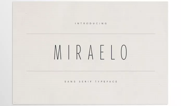 Font – MIRALEO Elegant Modern Sans Serif by Only Fonts – Download