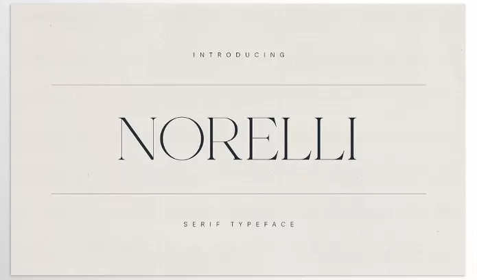 Font – Norelli – A Modern Serif Typeface by Only Fonts – Download
