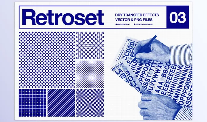 Photoshop Plugin – Retroset 03 – Dry Transfer Effects by Offset – Download