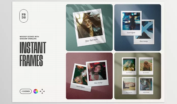 Font – Polaroid Mockup Scenes by Design Squad – Download