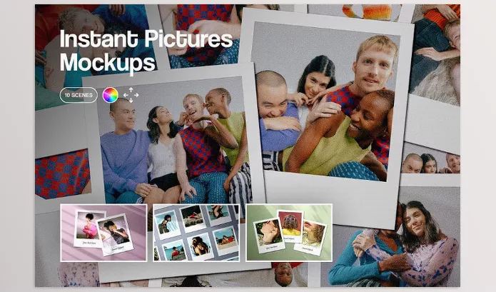 Photoshop Plugin – Polaroid Instant Picture Mockups by Design Squad – Download