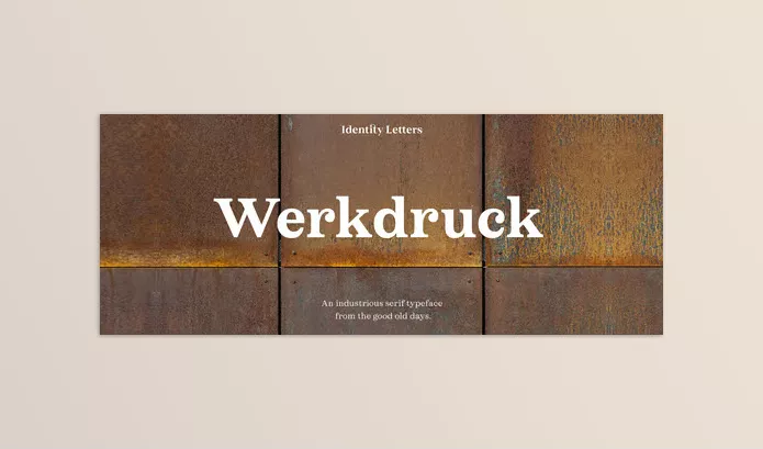 Font – Werkdruck Font Family by Identity Letters – Download