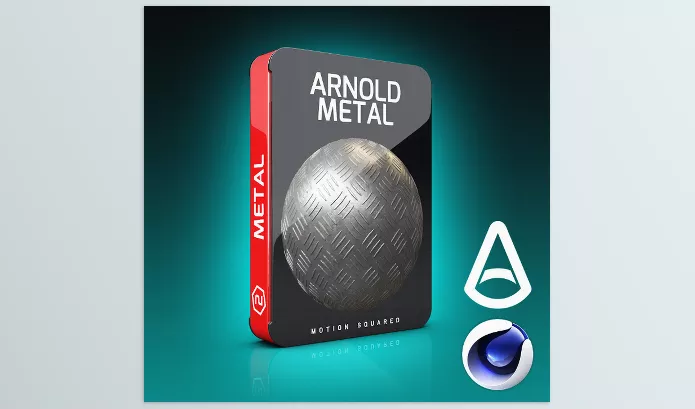 C4D Asset – Arnold Metal Materials for Cinema 4D by Motion Squared – Download