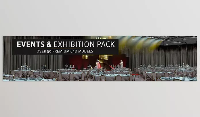 C4D Asset – Events & Exhibitions Pack by The Pixel Lab – Download
