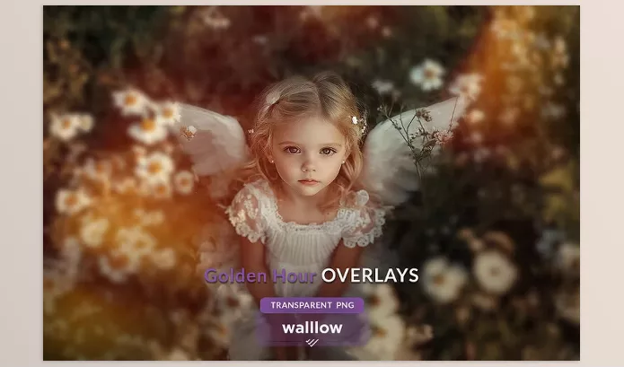 Photoshop Plugin – Soft subtle golden sunlight overlays by Walllow Creatives – Download