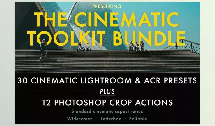Lightroom Preset – Cinematic Aspect Ratio PS Action by DesignBundles – Download