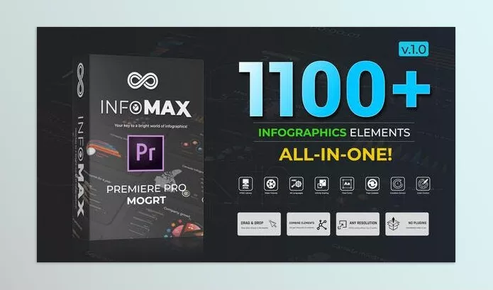Asset – Infomax The Big Infographics Pack MOGRT by Themilamax – Download 51084173
