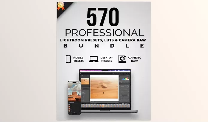 Lightroom Preset – 570 Aesthetic Lightroom Presets and LUTs For Photographers by PhotoWhoa – Download