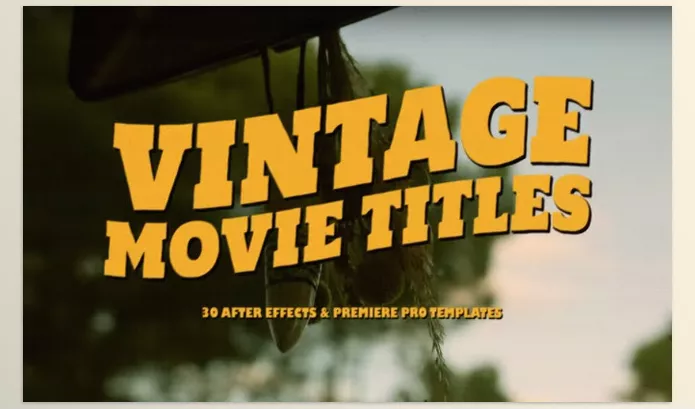 Asset – Animated Vintage Movie Titles by Pixflow – Download