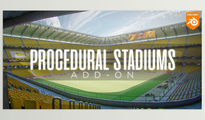 Blender Addon – Procedural Stadiums by Difffuse Studio – Download