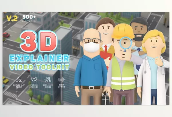 Project – 3D Character Animation Explainer Toolkit by Holypix – Download 26491556
