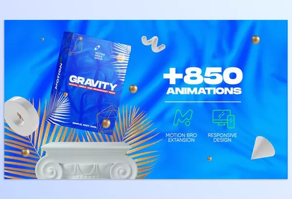 Project – Gravity | Social Media and Broadcast Pack by MotionMediaGroup – Download 26414068