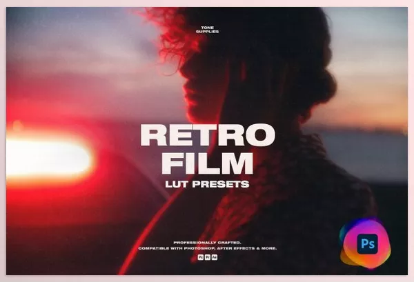 LUT Pack – Retro Film LUT Presets Photoshop by TONE SUPPLIES – Download