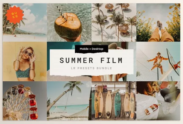 Lightroom Preset – 15 Summer Film Lr Presets Bundle by SHOOM HOUSE – Download