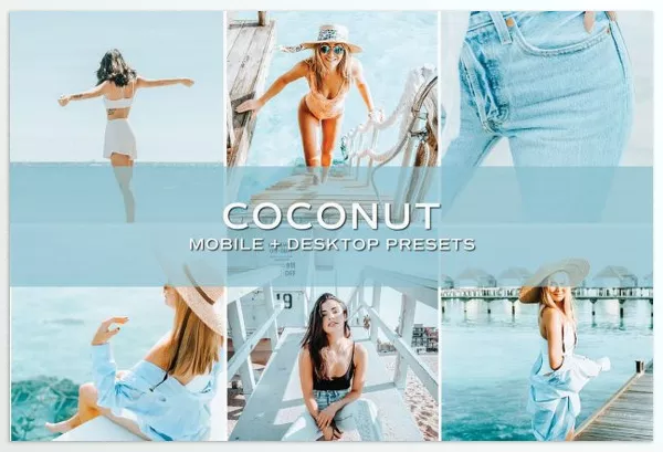 Lightroom Preset – 15 Coconut Lightroom Presets by TheWayfarerShoppe – Download