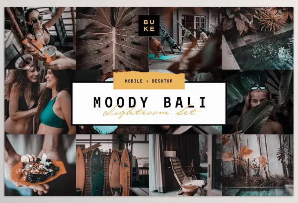 Lightroom Preset – MOODY BALI TRAVEL LIGHTROOM PRESETS by SHOOM HOUSE – Download