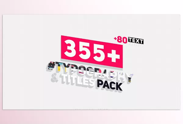 Project – Big Pack of Typography | Atom by aniom – Download 23584216