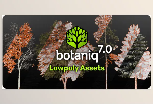 Blender Addon – Tree And Grass Library Botaniq – Trees by polygoniq – Download