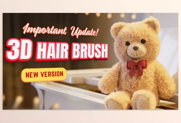 Blender Addon – 3d Hair Brush by VFX Grace – Download