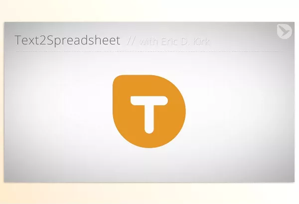 Plugin – Text2Spreadsheet by mamoworld – Download