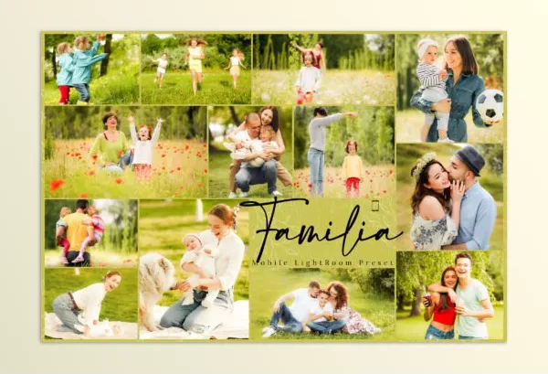 Lightroom Preset – 10 Familia Lightroom Presets by FilterGrade – Download