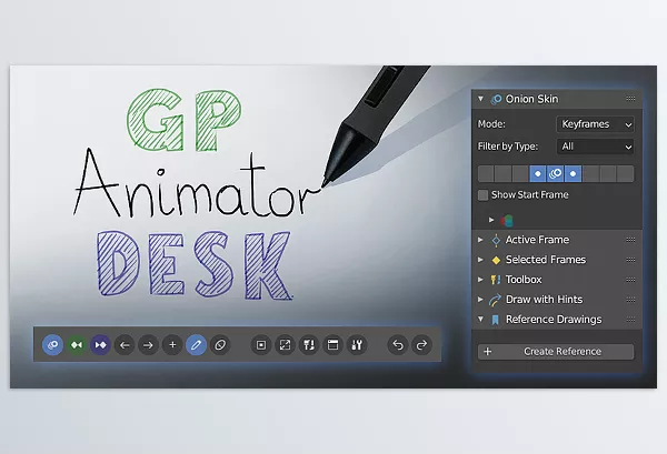 Blender Addon – Gp Animator Desk by Calm Dude – Download